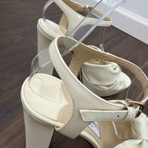 Jimmy Choo Heloise 120 patent leather sandals